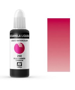 ACUARELA VALLEJO 32 ML 250 ROJO CARMESI